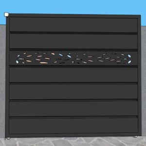 Corredizo chapa ciega 1 Porton Corredizo Diseño Chapa 2.5x2mts