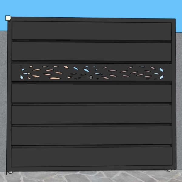 Porton Corredizo Diseño Chapa  2.5x2mts