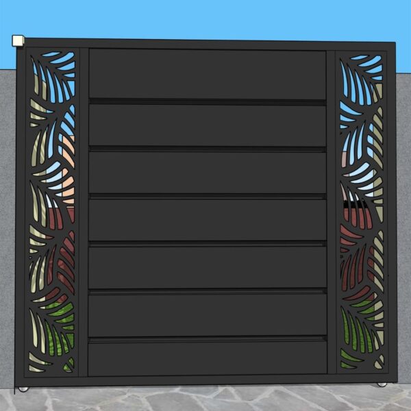 Porton Corredizo Diseño Chapa lateral 3x2mts