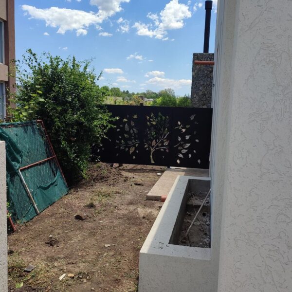 Baranda lateral + puerta estilo Country 3x1mts 1.6mm