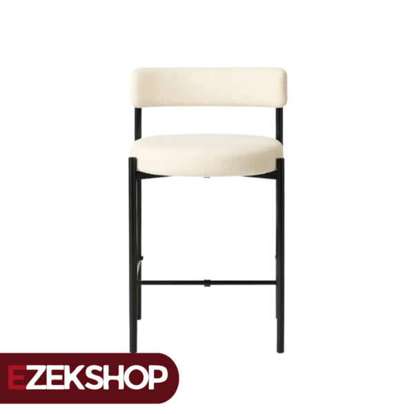 Banqueta de hierro tapizado premiun