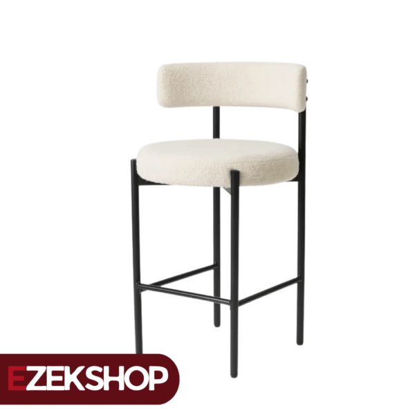 Banqueta de hierro tapizado premiun