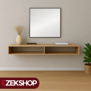 Recibidor flotante madera