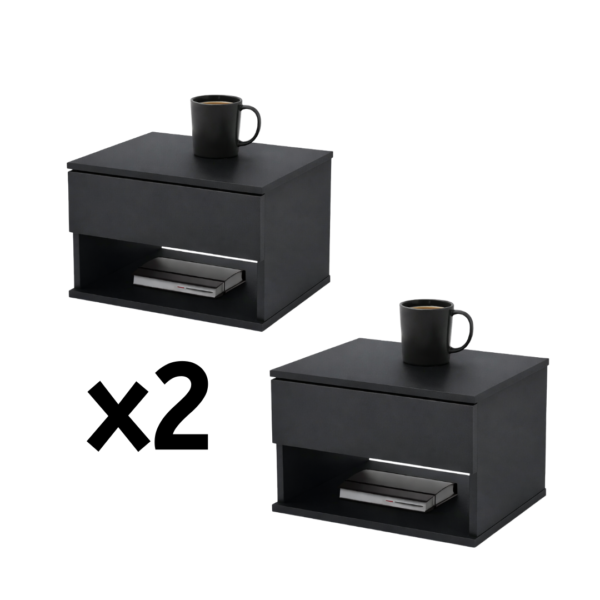 40 Mesita de luz flotante x2 (dos unidades)